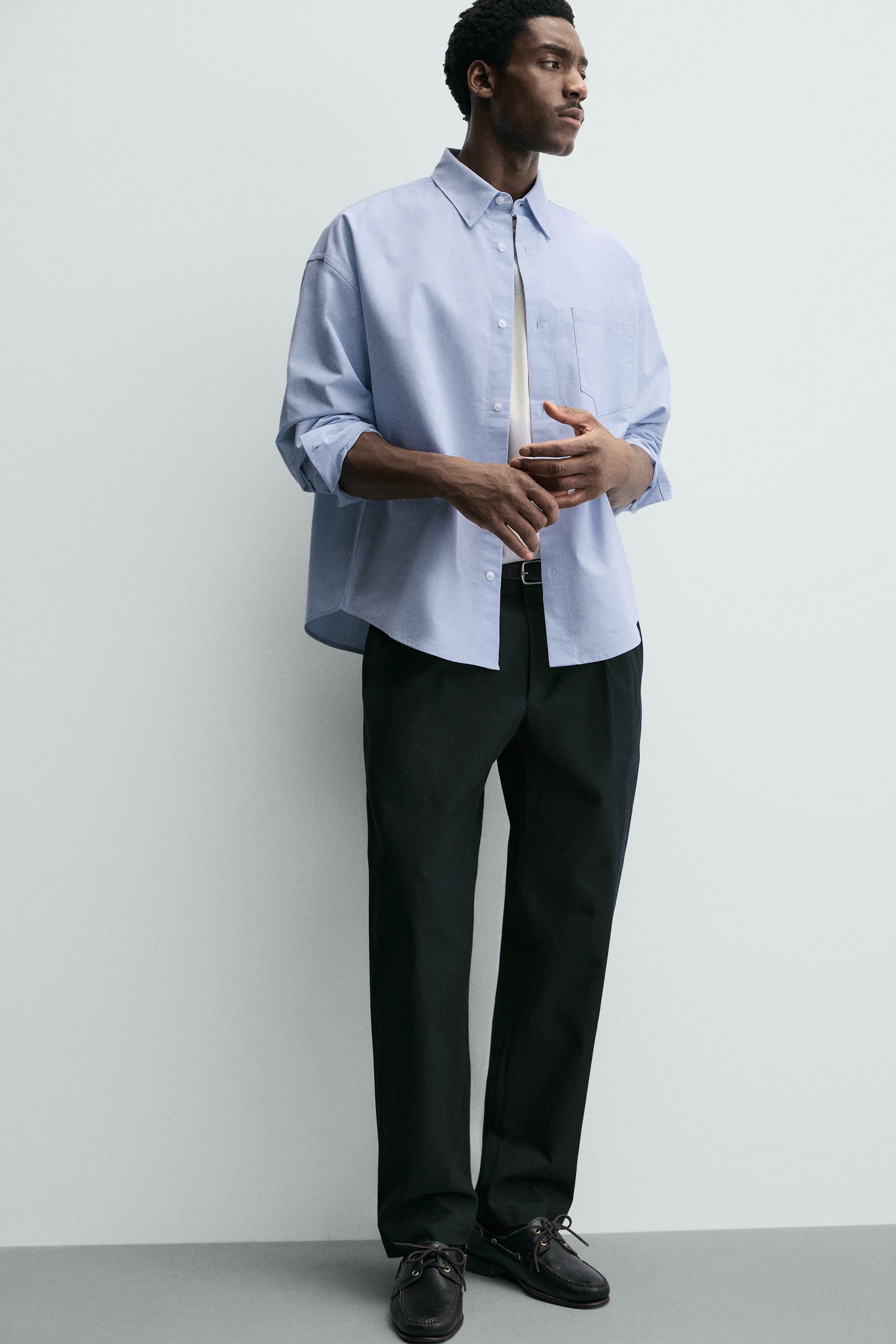 PANTALON STRUCTURÉ À PLIS